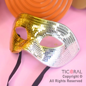 ANTIFAZ DISCO ESPEJADO ORO Y PLATA X 1